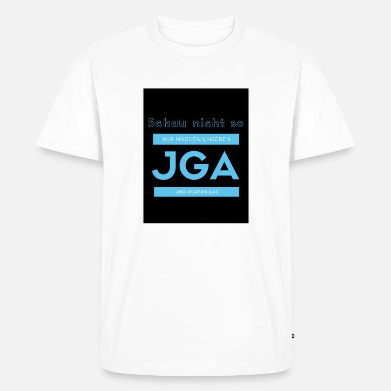 JGA Junggesellenabschied - Männer Premium Bio T-Shirt - Weiß