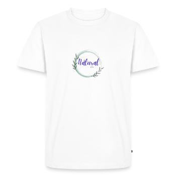 Natural Life rainbow butterfly created - Men's Premium Organic T-Shirt - white - Front - Nico (187cm)