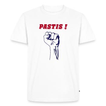 REVOLUTION PASTIS - T-shirt Premium bio Homme - blanc - Devant - Nico (187cm)