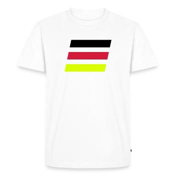 Flag / Wings Tricolor - Vector - Men's Premium Organic T-Shirt - white - Front - Nico (187cm)