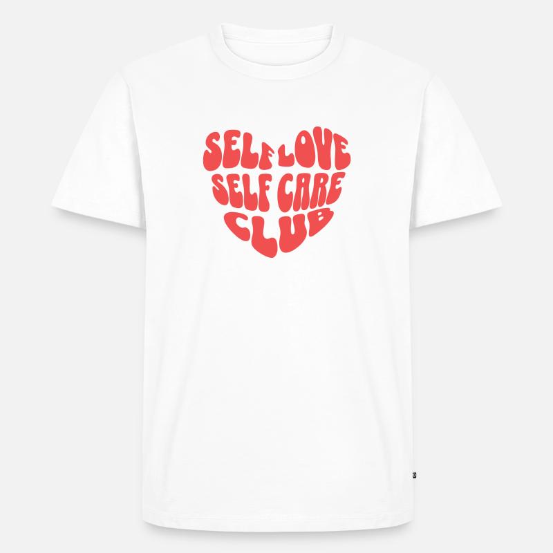 Affirmations d’amour de soi - T-shirt Premium bio Homme - blanc