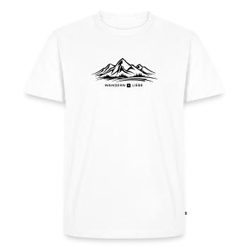 Randonnée amoureuse de la Suisse - T-shirt Premium bio Homme - blanc - Devant - Nico (187cm)