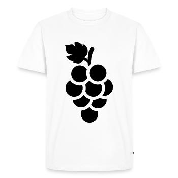 raisins - T-shirt Premium bio Homme - blanc - Devant - Nico (187cm)