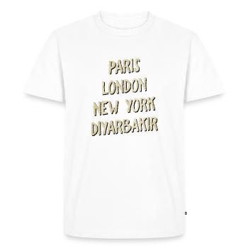 Diyarbakir - Men's Premium Organic T-Shirt - white - Front - Nico (187cm)