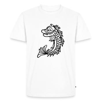 grenoble dauphin - T-shirt Premium bio Homme - blanc - Devant - Nico (187cm)