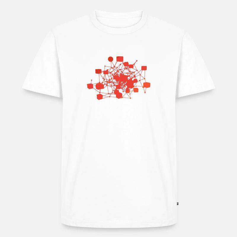 Kryptowährung Crypto Bitcoin - Männer Premium Bio T-Shirt - Weiß