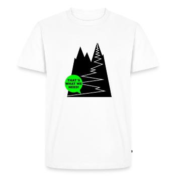gipfelstuermer_2f - Men's Premium Organic T-Shirt - white - Front - Nico (187cm)