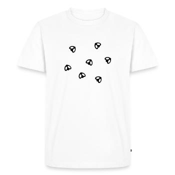 Fly - Men's Premium Organic T-Shirt - white - Front - Nico (187cm)