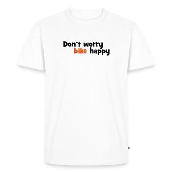 vélo - T-shirt Premium bio Homme - blanc - Devant - Nico (187cm)