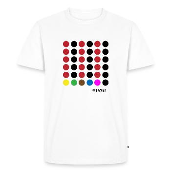 Snooker # 147sf - T-shirt Premium bio Homme - blanc - Devant - Nico (187cm)