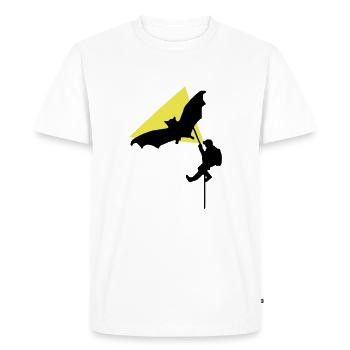spéléo 9 - T-shirt Premium bio Homme - blanc - Devant - Nico (187cm)