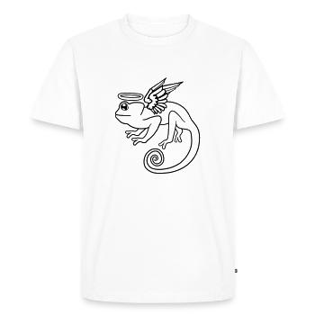 Chamaeleon est morte ciel mort aile d'ange ange - T-shirt Premium bio Homme - blanc - Devant - Nico (187cm)