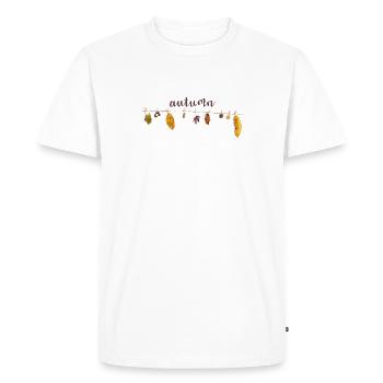 Autumn - Men's Premium Organic T-Shirt - white - Front - Nico (187cm)