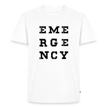 Infirmière Médecin Infirmière Hôpital - T-shirt Premium bio Homme - blanc - Devant - Nico (187cm)