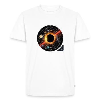 Record de planètes - T-shirt Premium bio Homme - blanc - Devant - Nico (187cm)