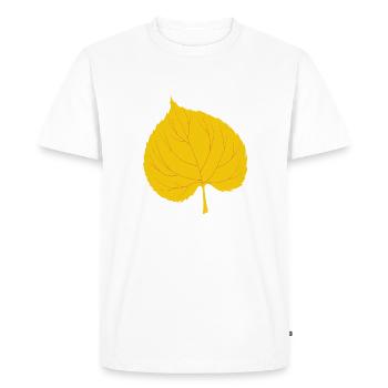 Linde Leaf - Men's Premium Organic T-Shirt - white - Front - Nico (187cm)