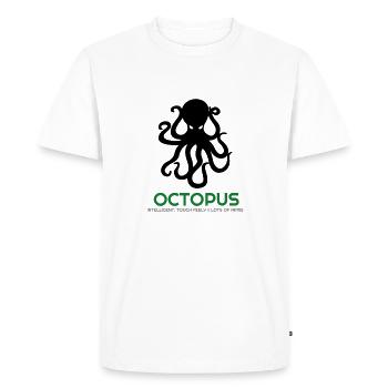 I Love Octopus, Octopus, Octopus Hoodies, Octopus - Men's Premium Organic T-Shirt - white - Front - Nico (187cm)