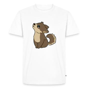 Wolf - T-shirt Premium bio Homme - blanc - Devant - Nico (187cm)