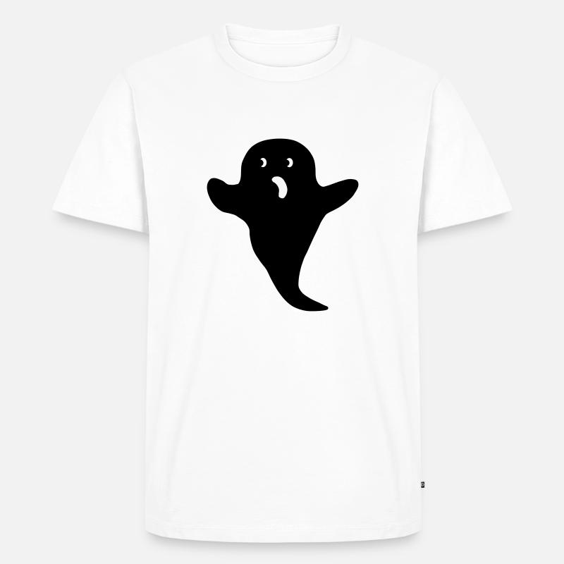 Ghosti2 - Männer Premium Bio T-Shirt - Weiß