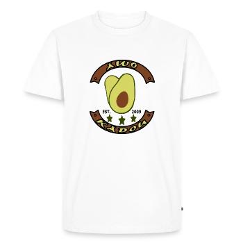 Avocat Avo-Cado Äwo-Kädou Avocats - T-shirt Premium bio Homme - blanc - Devant - Nico (187cm)