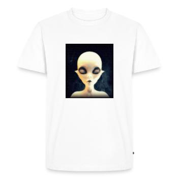 Alien - Men's Premium Organic T-Shirt - white - Front - Nico (187cm)