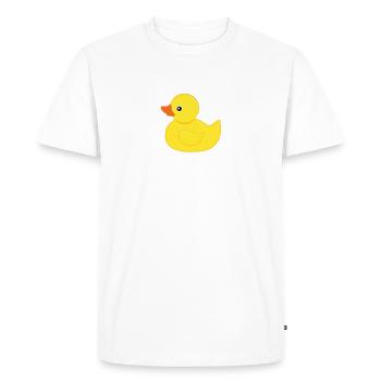 Big Duck Energy - Men's Premium Organic T-Shirt - white - Front - Nico (187cm)