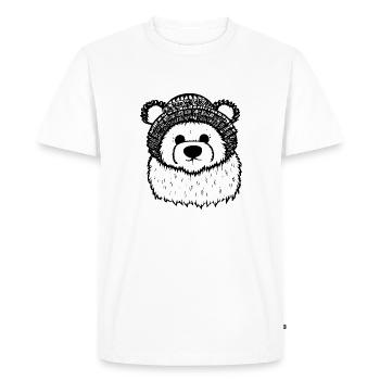 Noël Ours polaire Ours d’hiver Animaux des neiges Animaux 3 - T-shirt Premium bio Homme - blanc - Devant - Nico (187cm)