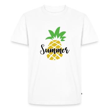 Funny Saying Funny Humor Gift Idea - Men's Premium Organic T-Shirt - white - Front - Nico (187cm)