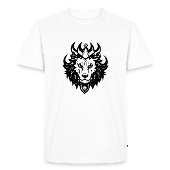 promesse - T-shirt Premium bio Homme - blanc - Devant - Nico (187cm)