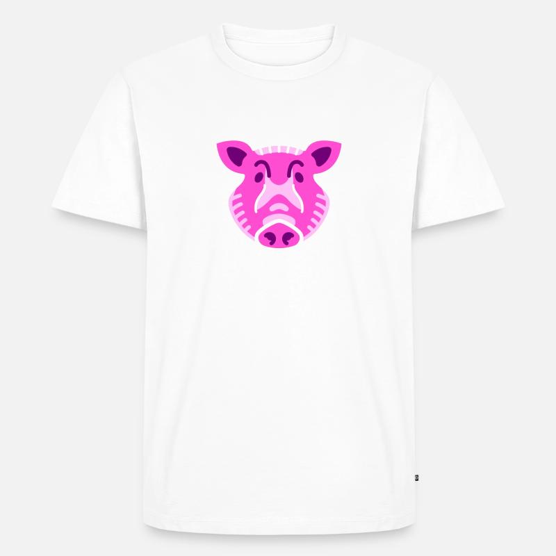 Waldfreunde Oinkv2 - Männer Premium Bio T-Shirt - Weiß