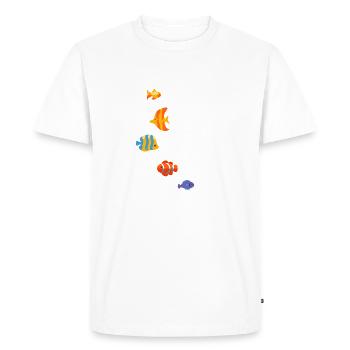 🐠 Aquarium "Tank Cleaning Pro." Shirt 🐠 - Men's Premium Organic T-Shirt - white - Front - Nico (187cm)