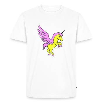 Licorne Licorne - T-shirt Premium bio Homme - blanc - Devant - Nico (187cm)