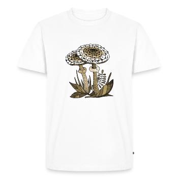 Mycètes - T-shirt Premium bio Homme - blanc - Devant - Nico (187cm)