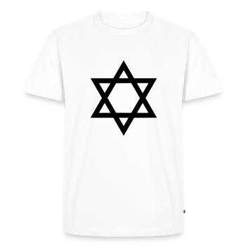 David Star - T-shirt Premium bio Homme - blanc - Devant - Nico (187cm)