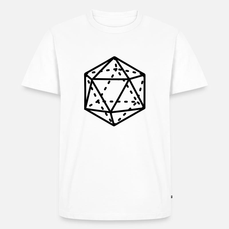 Ikosaeder Mathematik-Formular - Männer Premium Bio T-Shirt - Weiß
