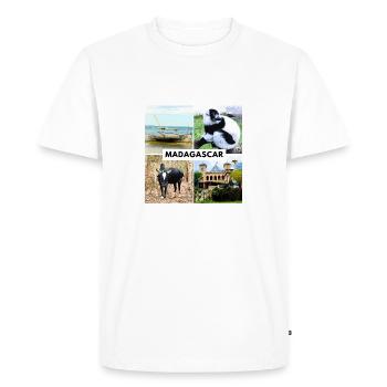 Symboles de Madagascar - T-shirt Premium bio Homme - blanc - Devant - Nico (187cm)
