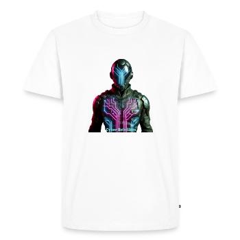 Cyber Rebellion - Digital Phantom - Men's Premium Organic T-Shirt - white - Front - Nico (187cm)