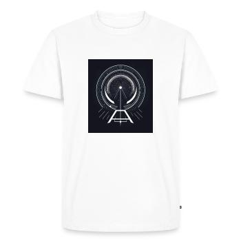 Graphiques géométriques abstraitsGraphique abstrait - T-shirt Premium bio Homme - blanc - Devant - Nico (187cm)
