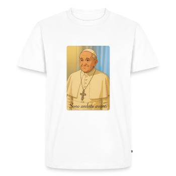 Pope Francis - Men's Premium Organic T-Shirt - white - Front - Nico (187cm)