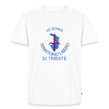 I am free territory neutral TLT - Men's Premium Organic T-Shirt - white - Front - Nico (187cm)