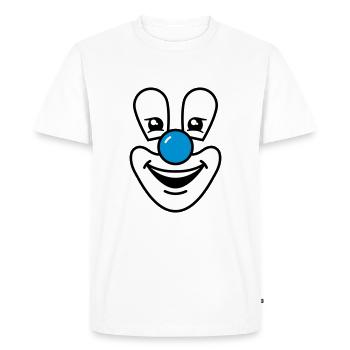 Clown - T-shirt Premium bio Homme - blanc - Devant - Nico (187cm)