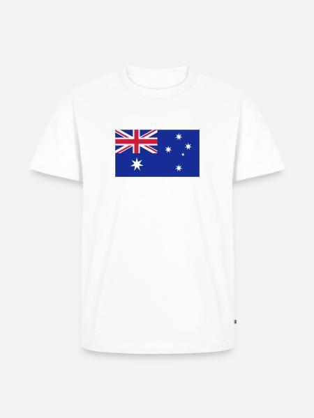 Australien - Männer Premium Bio T-Shirt - Weiß