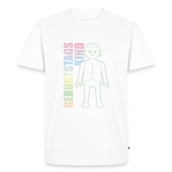 Playmobil Geburtstagskind En Couleurs Pastel - T-shirt Premium bio Homme - blanc - Devant - Nico (187cm)