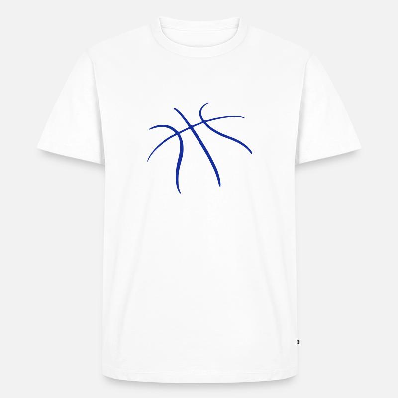 Basketball - Männer Premium Bio T-Shirt - Weiß