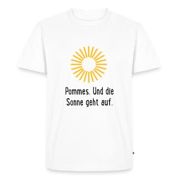 Frites - T-shirt Premium bio Homme - blanc - Devant - Nico (187cm)