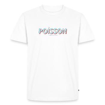 Fish - Men's Premium Organic T-Shirt - white - Front - Nico (187cm)