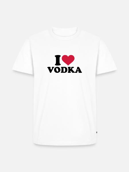 Wodka - Männer Premium Bio T-Shirt - Weiß