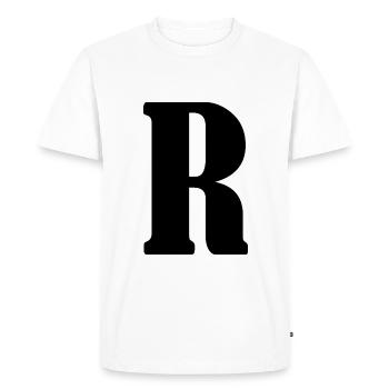 R - T-shirt Premium bio Homme - blanc - Devant - Nico (187cm)