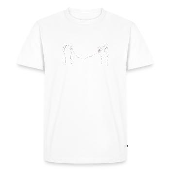 Forever - Men's Premium Organic T-Shirt - white - Front - Nico (187cm)