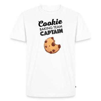 Cookie Baking Team Captain Christmas Cookies - Men's Premium Organic T-Shirt - white - Front - Nico (187cm)